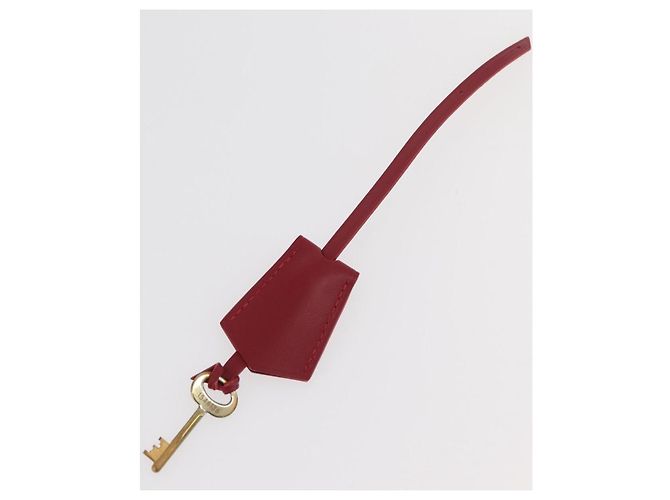 LOUIS VUITTON Monograma Transparente Cotoville 40 Trunk Vidro M13182 Auth 167157SM Vermelho - vista 36