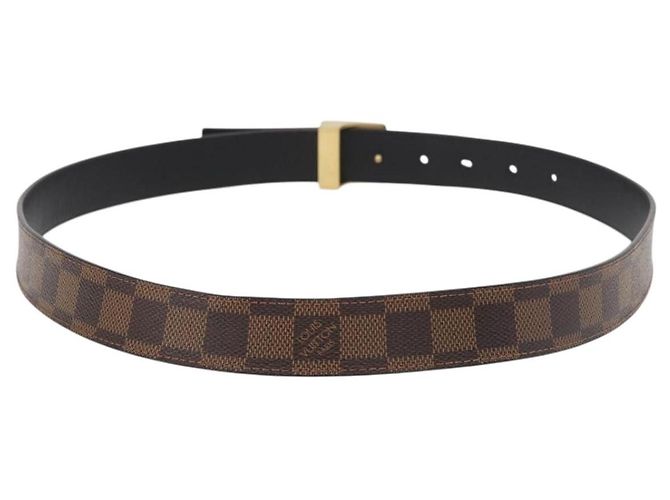 LOUIS VUITTON Damier Ebene Quadratgürtel 40,2" LV Auth 174341A - Ansicht 2