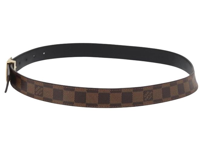LOUIS VUITTON Damier Ebene Quadratgürtel 40,2" LV Auth 174341A - Ansicht 3