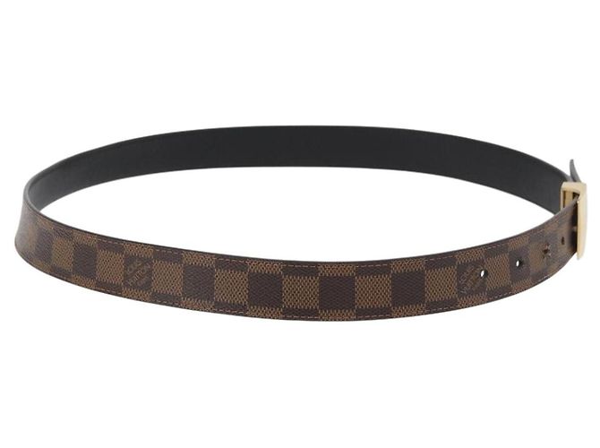 LOUIS VUITTON Damier Ebene Quadratgürtel 40,2" LV Auth 174341A - Ansicht 4