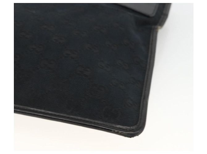 Borsa a Spalla GG Canvas Gucci Nera Argento 019 0348 Auth ka3532 Nero - vista 15