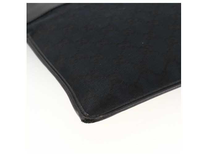 Borsa a Spalla GG Canvas Gucci Nera Argento 019 0348 Auth ka3532 Nero - vista 16