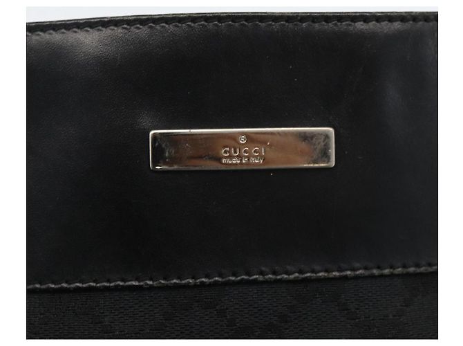 Borsa a Spalla GG Canvas Gucci Nera Argento 019 0348 Auth ka3532 Nero - vista 17