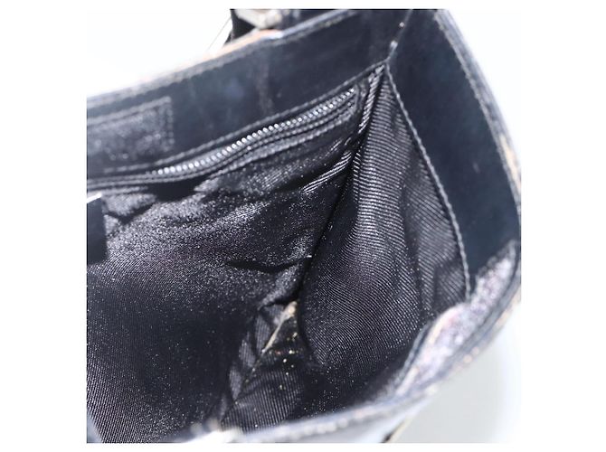 Borsa a Spalla GG Canvas Gucci Nera Argento 019 0348 Auth ka3532 Nero - vista 19
