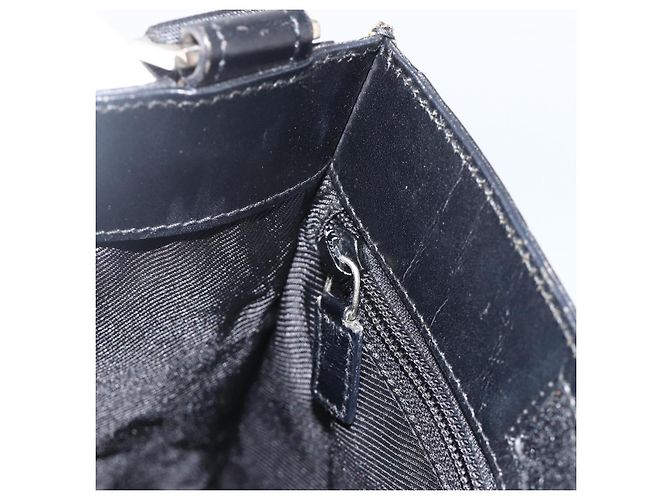 Borsa a Spalla GG Canvas Gucci Nera Argento 019 0348 Auth ka3532 Nero - vista 21