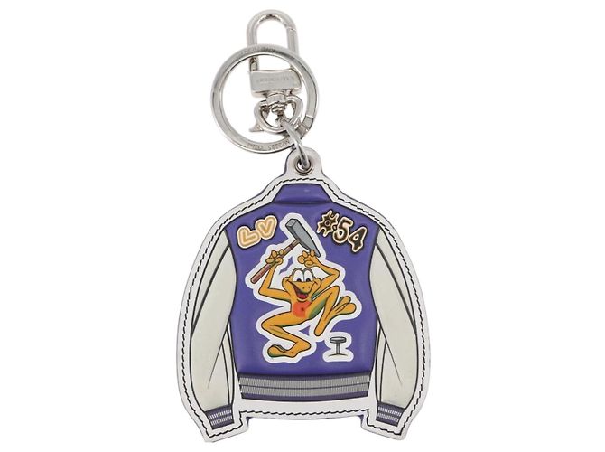 LOUIS VUITTON Portachiavi LV Varsity Jacket Charm Viola MP3385 LV Auth BAZ739SAM Porpora - vista 5