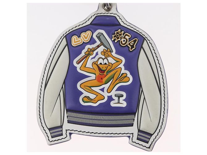 LOUIS VUITTON Portachiavi LV Varsity Jacket Charm Viola MP3385 LV Auth BAZ739SAM Porpora - vista 6