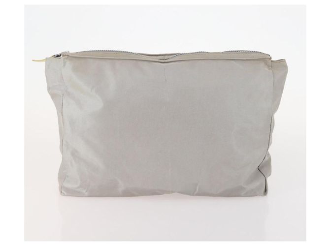 CHANEL Portafoglio Matelassé Pelle Caviar Nylon 3 Set Nero Grigio Blu Navy CC Auth bs34162 Marrone - vista 2