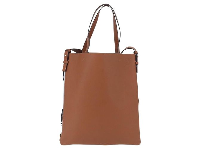 LOEWE - Borsa 2way My Neighbor Totoro Studio Ghibli Marrone Argento Auth 167153SM - vista 2