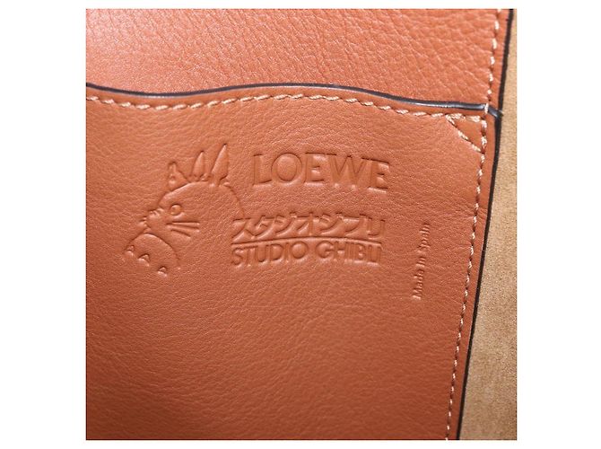 LOEWE - Borsa 2way My Neighbor Totoro Studio Ghibli Marrone Argento Auth 167153SM - vista 21