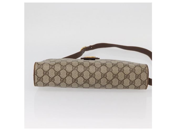 Gucci Borsa a Spalla GG Supreme PVC Beige Oro Auth SW2211 D'oro - vista 5