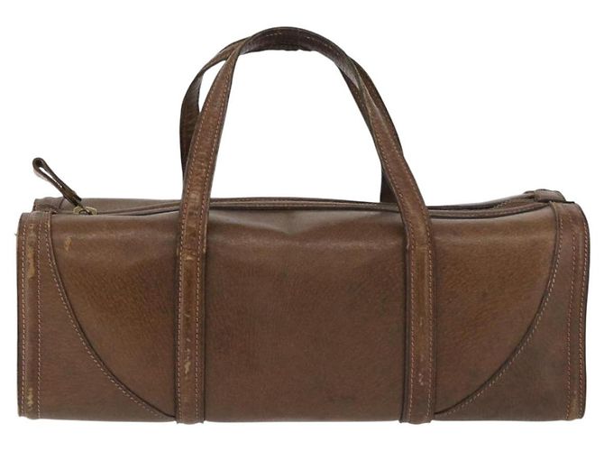 Gucci Borsa a mano in pelle marrone Auth 173031 - vista 13