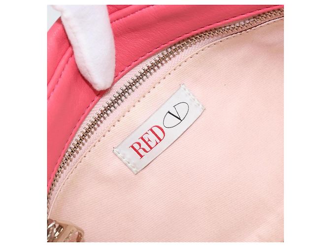 VALENTINO Borsa a Spalla con Catena Pelle Rosa Oro Auth mr2223 D'oro - vista 10