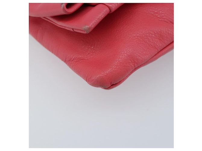 VALENTINO Borsa a Spalla con Catena Pelle Rosa Oro Auth mr2223 D'oro - vista 14