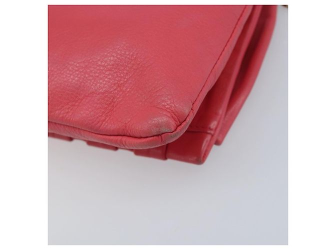 VALENTINO Borsa a Spalla con Catena Pelle Rosa Oro Auth mr2223 D'oro - vista 15
