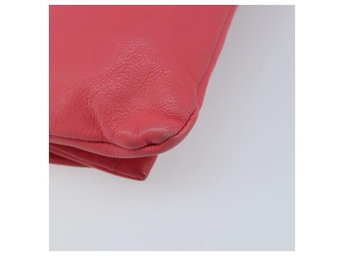 VALENTINO Borsa a Spalla con Catena Pelle Rosa Oro Auth mr2223 D'oro - vista 16