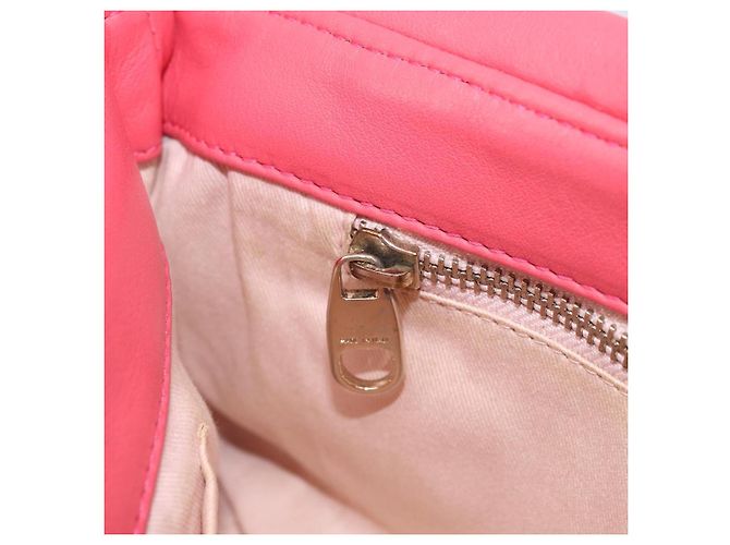 VALENTINO Borsa a Spalla con Catena Pelle Rosa Oro Auth mr2223 D'oro - vista 21