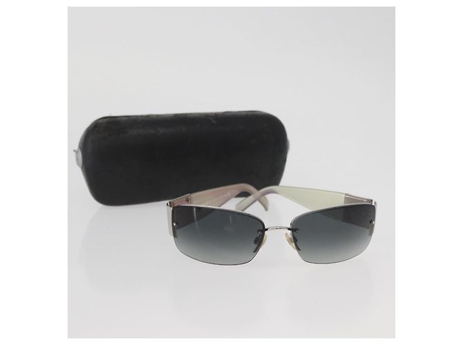 Gafas de sol CHANEL de plástico Opal CC Auth 162593 - vista 12