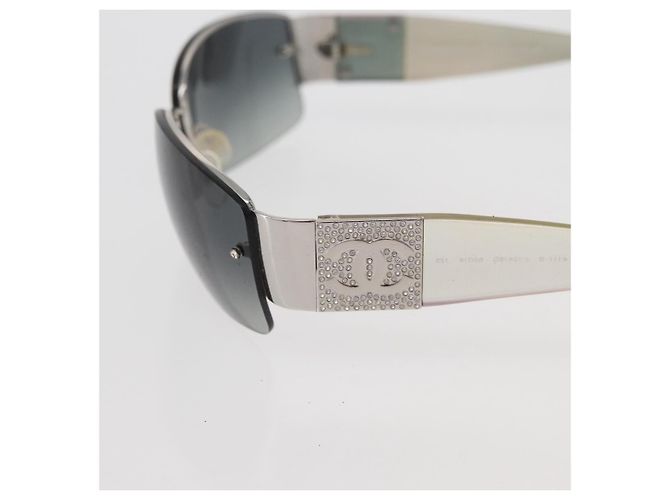 Gafas de sol CHANEL de plástico Opal CC Auth 162593 - vista 8