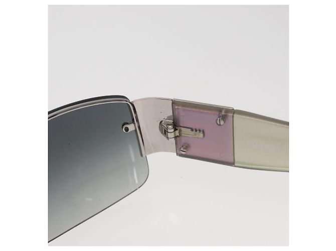 Gafas de sol CHANEL de plástico Opal CC Auth 162593 - vista 9