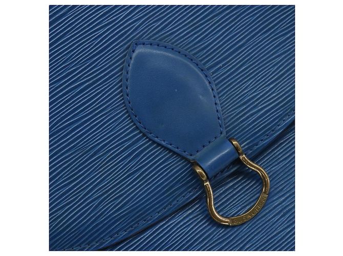 LOUIS VUITTON Borsa a Spalla Epi Saint Cloud GM Blu Toledo M52195 LV Auth BA11551 - vista 18