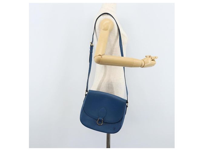 LOUIS VUITTON Borsa a Spalla Epi Saint Cloud GM Blu Toledo M52195 LV Auth BA11551 - vista 25