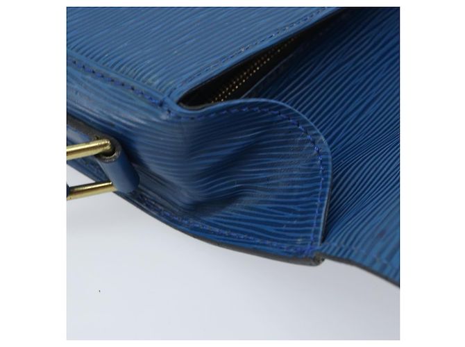 LOUIS VUITTON Borsa a Spalla Epi Saint Cloud GM Blu Toledo M52195 LV Auth BA11551 - vista 9