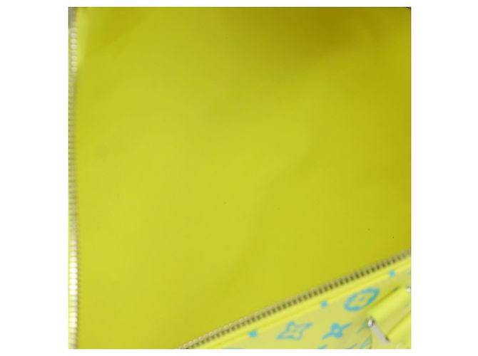 LOUIS VUITTON Borsa Keepall Bandoulière 50 Playground Gialla M21869 Auth AMZ519SM Giallo - vista 11