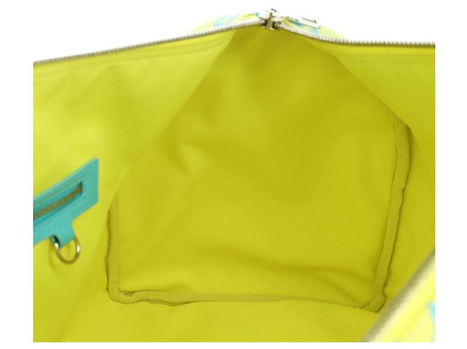 LOUIS VUITTON Borsa Keepall Bandoulière 50 Playground Gialla M21869 Auth AMZ519SM Giallo - vista 28
