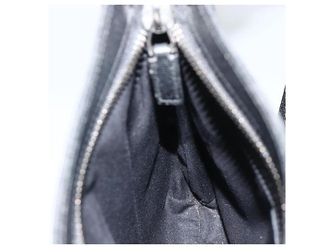 Borsa a Spalla GG Canvas Gucci Nera Argento 122793 Auth BAZ206A Nero - vista 19
