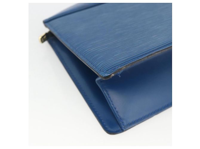 LOUIS VUITTON Pochette Crete Epi Blu M48405 LV Auth BAZ282 - vista 14