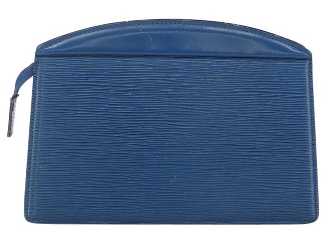 LOUIS VUITTON Pochette Crete Epi Blu M48405 LV Auth BAZ282 - vista 2