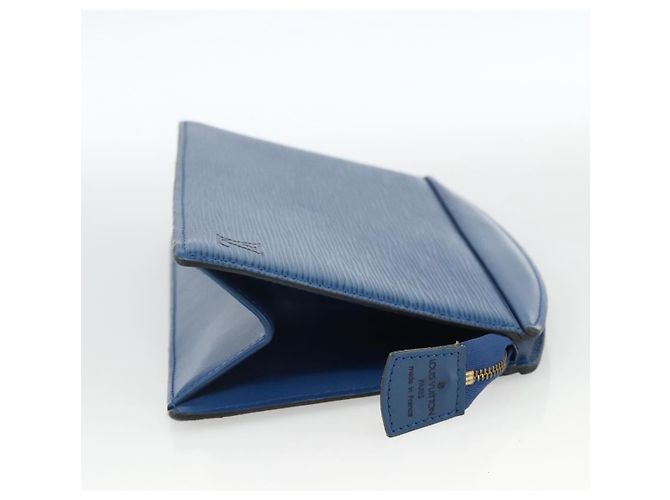LOUIS VUITTON Pochette Crete Epi Blu M48405 LV Auth BAZ282 - vista 4