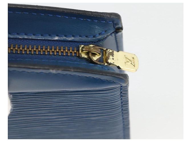 LOUIS VUITTON Pochette Crete Epi Blu M48405 LV Auth BAZ282 - vista 8