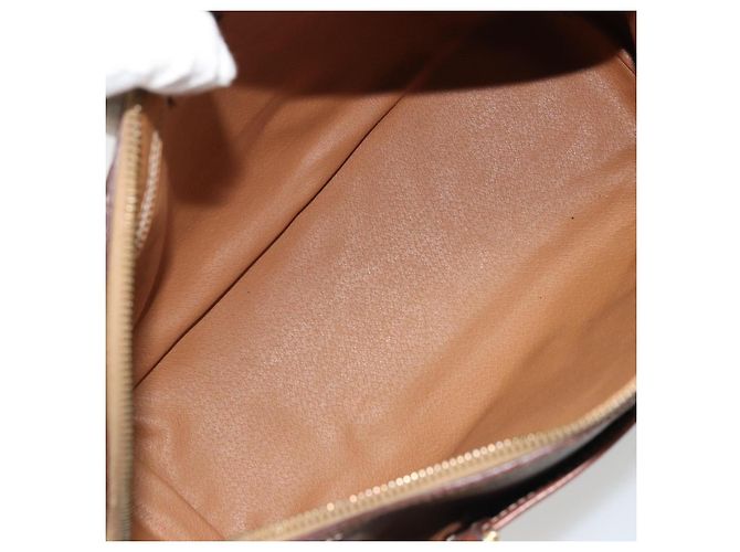 Céline Borsa Boston in tela Macadam CELINE in pelle PVC marrone oro Auth BA11759 D'oro - vista 10