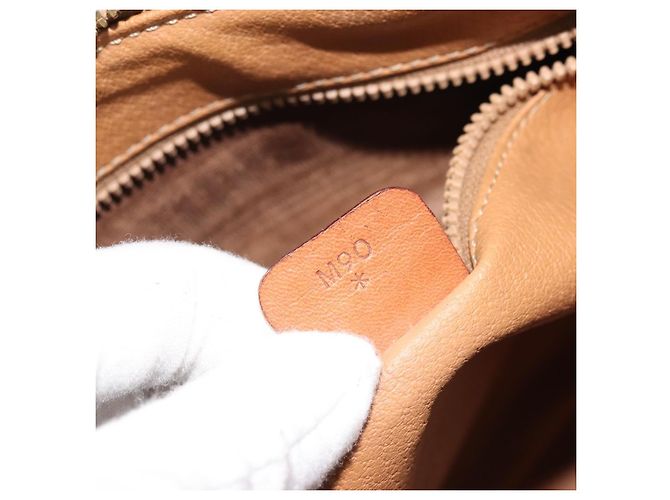 Céline Borsa Boston in tela Macadam CELINE in pelle PVC marrone oro Auth BA11759 D'oro - vista 12