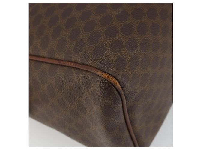 Céline Borsa Boston in tela Macadam CELINE in pelle PVC marrone oro Auth BA11759 D'oro - vista 14