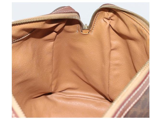 Céline Borsa Boston in tela Macadam CELINE in pelle PVC marrone oro Auth BA11759 D'oro - vista 20