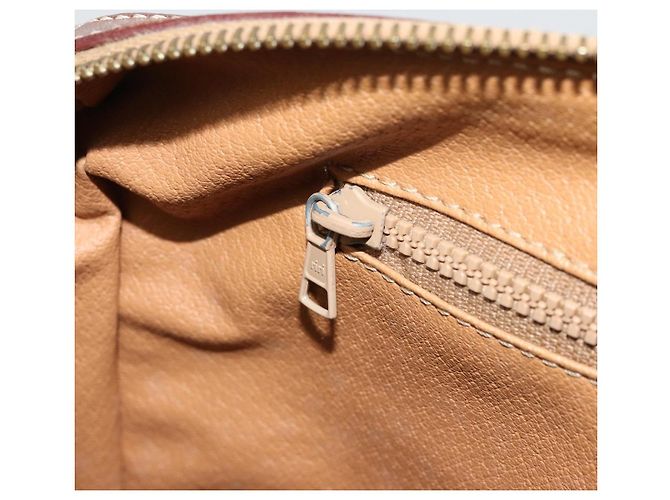 Céline Borsa Boston in tela Macadam CELINE in pelle PVC marrone oro Auth BA11759 D'oro - vista 22