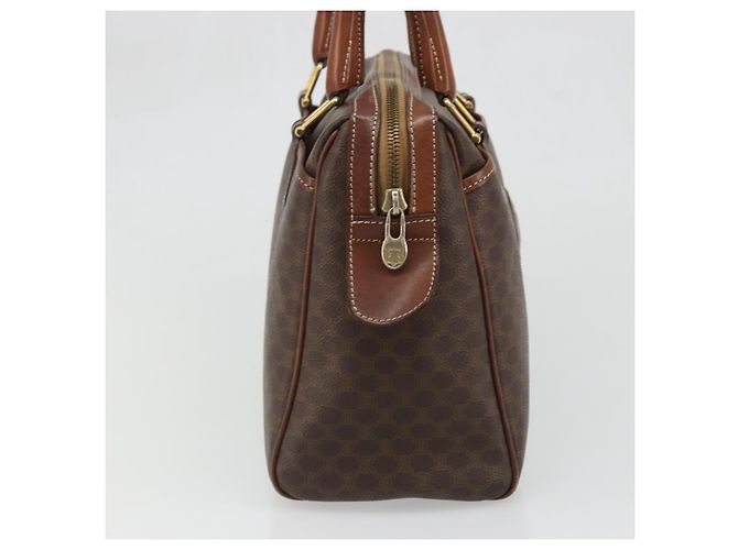 Céline Borsa Boston in tela Macadam CELINE in pelle PVC marrone oro Auth BA11759 D'oro - vista 3