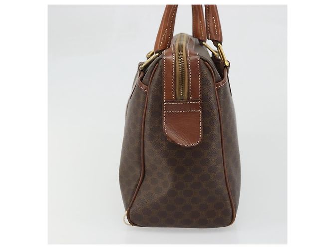 Céline Borsa Boston in tela Macadam CELINE in pelle PVC marrone oro Auth BA11759 D'oro - vista 4