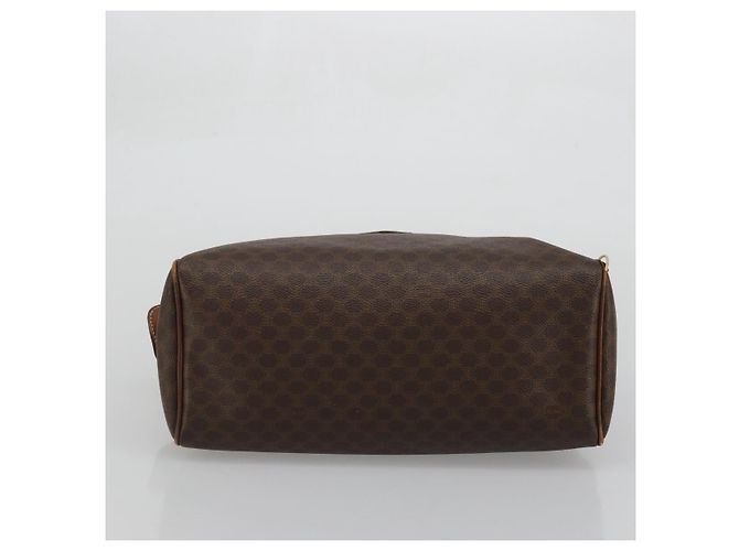 Céline Borsa Boston in tela Macadam CELINE in pelle PVC marrone oro Auth BA11759 D'oro - vista 5