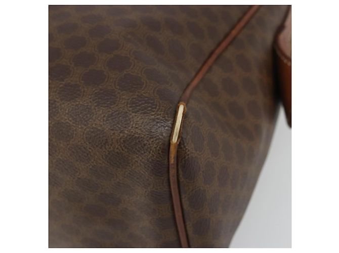 Céline Borsa Boston in tela Macadam CELINE in pelle PVC marrone oro Auth BA11759 D'oro - vista 9