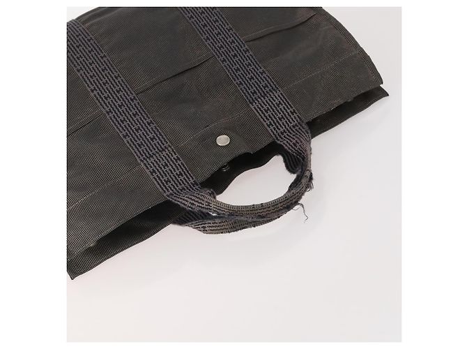 Bolsa de mão Burberrys Hermes Nova Check em lona nylon 4 peças Bege Cinza Auth BAZ311 Marrom - vista 5