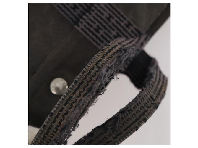 Bolsa de mão Burberrys Hermes Nova Check em lona nylon 4 peças Bege Cinza Auth BAZ311 Marrom - vista 6