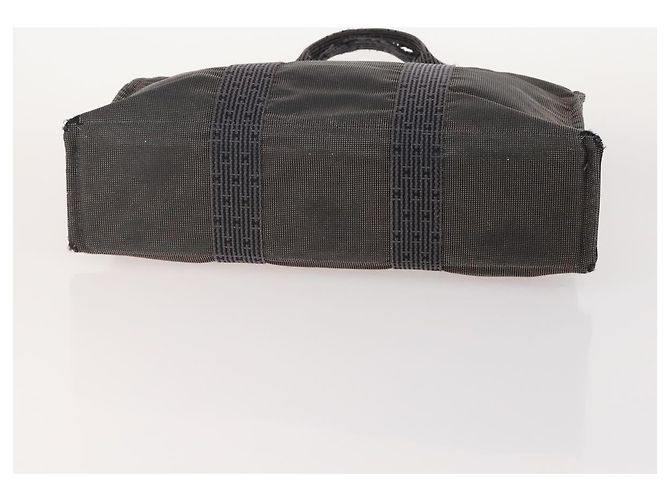 Bolsa de mão Burberrys Hermes Nova Check em lona nylon 4 peças Bege Cinza Auth BAZ311 Marrom - vista 7