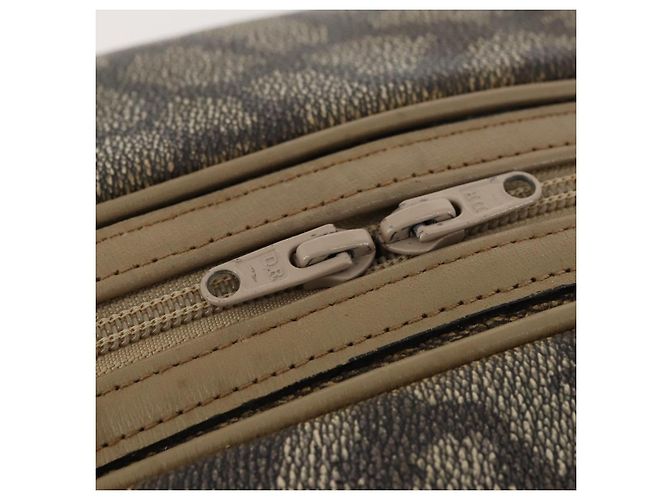 Saint Laurent Borsa Boston in PVC pelle beige grigia Auth 173616 Marrone - vista 10