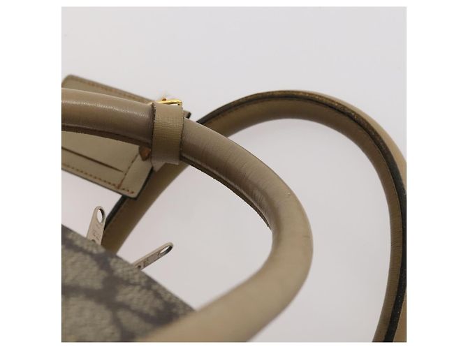 Saint Laurent Borsa Boston in PVC pelle beige grigia Auth 173616 Marrone - vista 8