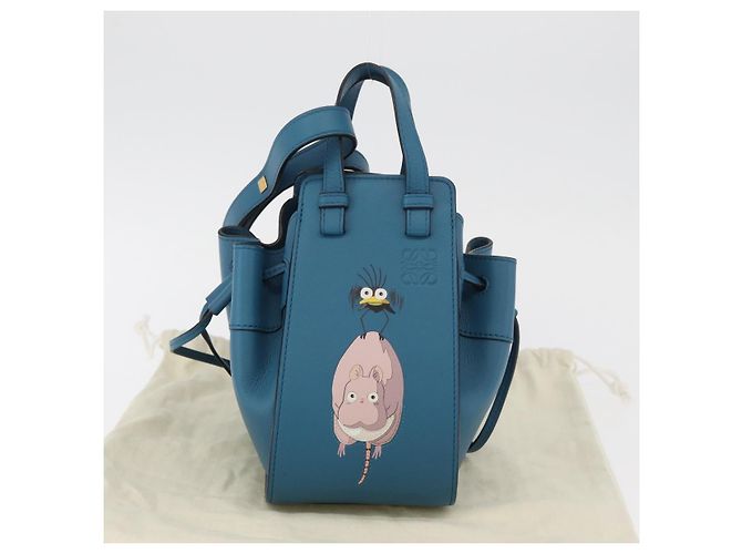 Hammock LOEWE ~ Ghibli La Città Incantata Amaca Cassetto Sling Topo & Flybird Auth 167152SM Blu - vista 12