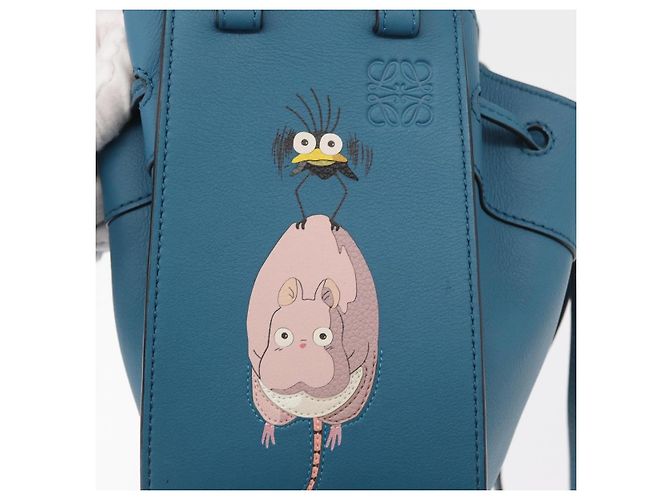 Hammock LOEWE ~ Ghibli La Città Incantata Amaca Cassetto Sling Topo & Flybird Auth 167152SM Blu - vista 21